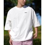 ラッシュガード 「ムラサキスポーツ限定」FILA/フィラ 半袖ラッシュガード オーバーサーズ ポケット付き 水陸両用 UVケア 414903 メンズ