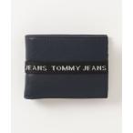 メンズ 財布 Tommy Jeans/トミージーンズ レザー 二つ折り財布 Essential Webbing Card And Coin Walle