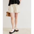 パンツ 「新色追加」ワンタックショートパンツ「洗える」 レディース