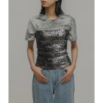 ショッピングチューブトップ チューブトップ レディース 「TOPS」NEW SEQUINS BARETOP