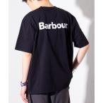 ショッピングバック tシャツ Tシャツ メンズ 「限定展開」「Barbour/バブアー」Strowell ロゴ バックプリント リラックスフィット Tシャツ