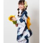 浴衣 「120-140」簡単に着られる浴衣・兵児帯2点セット キッズ 子供 女の子