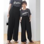 サロペット オーバーオール キッズ 親子お揃いカットジョーゼットサロペットパンツ キッズ