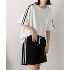 パジャマ ルームウェア サイドライン ルームウエアセット レディース