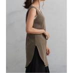 タンクトップ ノースリーブ ワッフルロングタンクトップ レディース メンズ