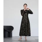 ドレス スタンドカラー総レース フレア ロング 結婚式 ワンピース パーティードレス オケージョンドレス お呼ばれ 二次会 成人式 同窓会