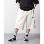 チノパン 「THRASHER」 カツラギ ワーク ワイド チノ ハーフパンツ メンズ レディース