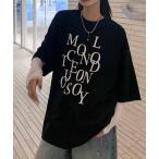 tシャツ オーバーサイズモノトーングラフィックＴシャツ レディース メンズ
