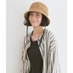 帽子 ハット こま編みフラワーバケットハット レディース