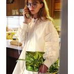 ショッピングイーザッカマニアストアーズ ブラウス シャツ 袖シャーリング チュニックシャツ レディース