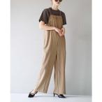 サロペット オーバーオール オーバー タックサロペット レディース