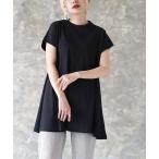 tシャツ フレアAライン チュニックカットソー レディース