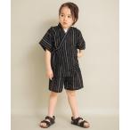 浴衣 「甚平/京都TONOYO」しじら織り甚平 キッズ 子供 男の子