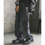  брюки-карго Vintage woshu широкий cargo тянуть on Denim брюки мужской женский 