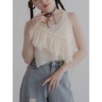 チューブトップ ベアトップ asymu frill buister