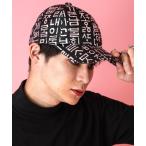 キャップ 帽子 an meets zakka メタリックハングルキャップ / ベースボール メンズ レディース 柄 メンズ レディース