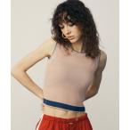 ショッピングタンクトップ レディース タンクトップ ノースリーブ バイカラータンクトップ レディース