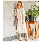 ワンピース 無地 スラブ マキシ ロ�