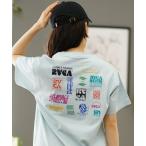 ショッピングtバック tシャツ Tシャツ レディース RVCA/ルーカ バックプリントTシャツ オーバーサイズ BE04C-P22