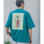 tシャツ Tシャツ メンズ 「KIMBOKJA」コラボバックプリント/オーバーサイズTシャツ
