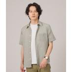 シャツ 「無地・チェック・ボタニカル柄」リップル シャツ メンズ