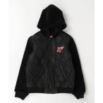 デニムジャケット アウター DIESEL(ディーゼル)Kids & Junior ウールブレンドブランドロゴジップアップブルゾンジャケット キッズ 子