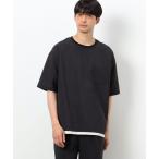 tシャツ ファンクショナル リネンライク 布帛Tシャツ メンズ