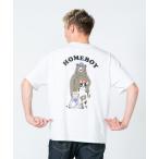 tシャツ Tシャツ メンズ 「BLUE STANDARD/ブルースタンダード」モコモコアニマル バックプリントビッグT 接触冷感 COOL