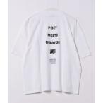 ショッピングfit tシャツ Tシャツ メンズ 「POET MEETS DUBWISE/ポエトミーツダブワイズ」 Loose fit LOGO T-shirt ルーズフィ