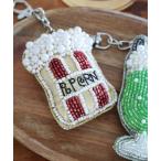 ショッピングビーズ 文房具 オリジナル　フードビーズキーホルダー