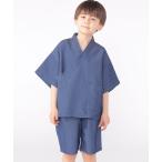 浴衣 SHIPS KIDS:100〜130cm / デニム 甚平 キッズ 子供 男の子