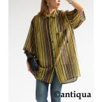 ブラウス シャツ ストライプニットシャツ レディース メンズ