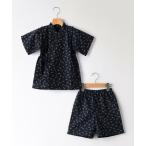 浴衣 「WEB限定」SHIPS KIDS_80〜90cm / 花柄/トンボ柄 甚平 キッズ 子供 男の子 女の子