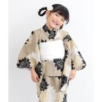 浴衣 キッズ浴衣2点セット (浴衣+帯) 子ども 100/110/120/130cm キッズ 子供 女の子