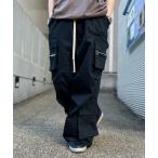  брюки-карго [WEB&DEPOT ограничение ]DankeSchon/ Dan keshe-n/STRETCH TWILL ZIP W-POCKET WIDE PANT