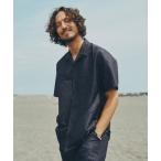 「nano・universe」 「arena」半袖シャツ S ブラック メンズ