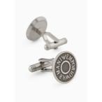 カフスボタン カフス 「エンポリオ アルマーニ」カフリンク ステンレススチール＆ガンメタルIP