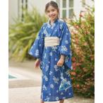 浴衣 「S-Lサイズ」マーガレットチェック 浴衣 キッズ 子供 女の子