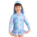 ラッシュガード 「UVカット・UPF50+」ムーンライトシェルラッシュガード キッズ 子供 女の子