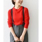 「SHIPS any」 長袖ニット ONE SIZE レッド レディース