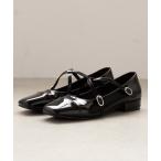 ショッピングローヒール パンプス クロスストラップ ローヒール パンプス