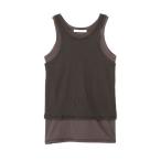 tシャツ レイヤードバイカラータンクトップ レディース