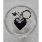  брелок для ключа [urge select] Heart серебряный × черный брелок для ключа / сумка очарование [ мульти- way ]