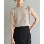 ニット 「＆g’aime」レイヤードデザインミックスニットトップス レディース