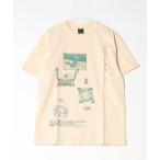 ショッピング半袖トップス プリント ロゴ tシャツ Tシャツ メンズ HUF/ハフ ZINE S/S WASHED TEE グラフィックロゴ プリント 半袖クルーネックTシャツ