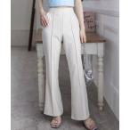  слаксы брюки стрейч булавка tuck flare pants [ низкий рост для размер иметь офис casual надеты поворот сила выдающийся ][ повторное поступление ] женский 