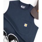 タンクトップ 「carhartt」カーハート WORKWEAR POCKET SLEEVELESS T-SHIRT タンクトップ ノースリーブ Tシャ