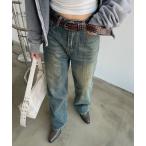 ジーンズ デニム デニムパンツ ヴィンテージルーズデニムパンツ レディース