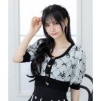 ショッピングサマーニット ニット セーター MLモノグラムサマーニット レディース