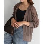 カーディガン Vネックシアーカーディガン「ラメ/無地」 レディース